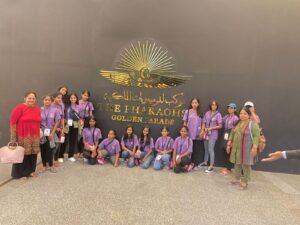 أطفال العالم في زيارة للمتحف القومي للحضارة المصرية 
