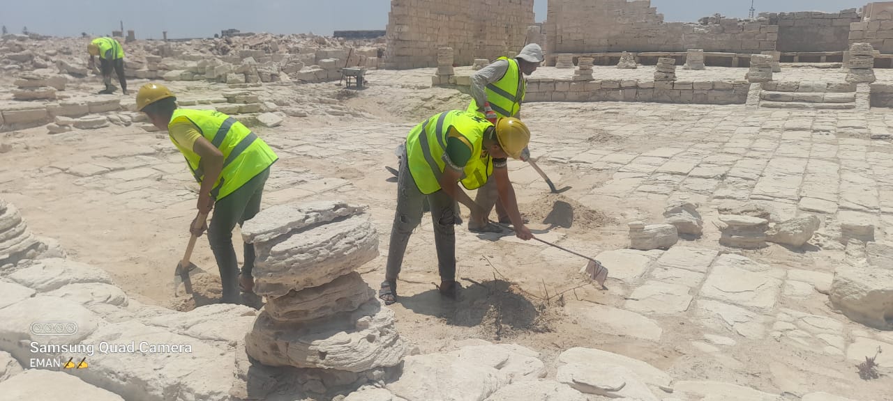 ترميم الجبانة والحي السكني بمنطقة مارينا الأثرية بالعلمين تمهيداً لفتحها للزيارة