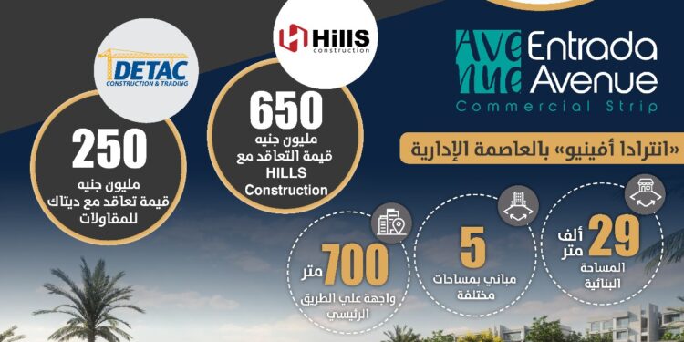 صروح تتعاقد مع Hills construction بمشروع انترادا أفنيو