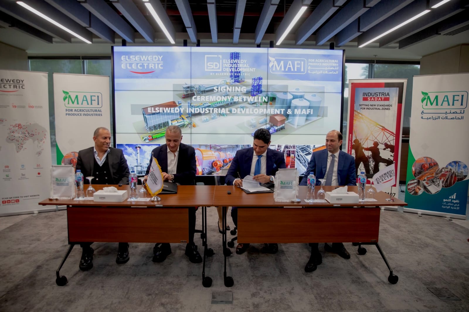 Ahmed Abou Hashima Signed an Agreement with Elsewedy Industrial Development to Allocate Industrial Land to Build Middle East's Largest Agricultural Food Industries Complex